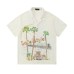 Beach coconut tree graffiti short sleeved