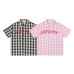 Embroidered short sleeves with letters