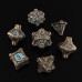 Geometric Mechanical Metal Solid Dice 7-Piece Set DND Dungeons & Dragons Polyhedral Dice TRPG Board Game Accessories Geometric Mechanical Metal Solid Dice 7-Piece Set DND Dungeons & Dragons Polyhedral Dice TRPG Board Game Accessories