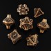 Geometric Mechanical Metal Solid Dice 7-Piece Set DND Dungeons & Dragons Polyhedral Dice TRPG Board Game Accessories Geometric Mechanical Metal Solid Dice 7-Piece Set DND Dungeons & Dragons Polyhedral Dice TRPG Board Game Accessories