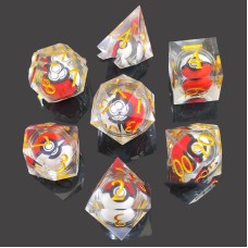 DND Dice Treasure Kemeng Resin Dice New Dragon and Dungeon Running Group 7-piece Set Cthulhu