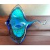 Colored glass ornament crystal manta ray sea fish for living room