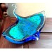 Colored glass ornament crystal manta ray sea fish for living room