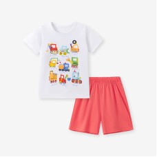 Children's Outfits from Foreign Trade Factory Summer Boy's Two-Piece Set Style Baby Short Sleeve Outfit Drop Shipping