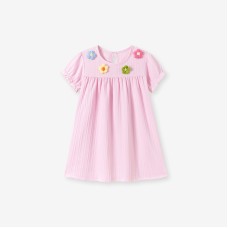 Cute Floral Summer Short Sleeve Dress for GirlsChildren's Dress