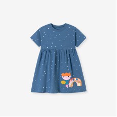 Girls' Summer Dress, Cute Short Sleeve Children's Dress