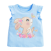 Children's Clothing Summer New Arrival Girls' Knitted Cute Cotton Basic Tee