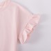 Summer Girls' Outfit Set Style Kids Two-Piece Set with Round Neck T-Shirt and Shorts