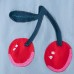 Girls' Sleeveless Dress Summer Children's Denim Dress Style Cute Cherry Kids Dress