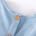 Girls' Sleeveless Dress Summer Children's Denim Dress Style Cute Cherry Kids Dress