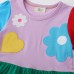 Summer New Children's Knitted Dress Short Sleeve Dress for Girls