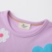 Summer New Children's Knitted Dress Short Sleeve Dress for Girls