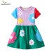 Summer New Children's Knitted Dress Short Sleeve Dress for Girls