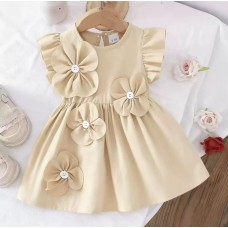 Flower Flying Sleeve Dress