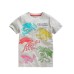 Children's Short Sleeve T-Shirt Summer New Style Night Glow Dinosaur Pattern Innerwear Kids Clothing
