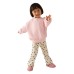 Cute Girls' Autumn Wide-Leg Bottoms with Heart Pattern, Flared Leg Trousers for Kids, Casual Long Pants