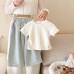Cute Girls' Summer Outfit Set: Fitted Short Sleeve Top with Wide Leg Harajuku PantsLoose Summer Pants Two-Piece Set