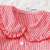 Girls' loose suit with floppy collar and wooden ear flaps