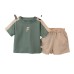 Letter short sleeved shorts children's T-shirt Letter short sleeved shorts children's T-shirt