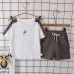 Letter short sleeved shorts children's T-shirt Letter short sleeved shorts children's T-shirt