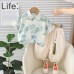 Collar short sleeved shirt set