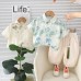 Collar short sleeved shirt set