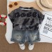 English glitter short sleeved set