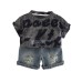 English glitter short sleeved set