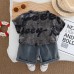 English glitter short sleeved set