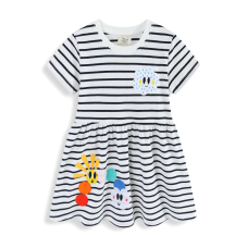 Embroidered children's princess dress for girls, short sleeve, fashion summer dress