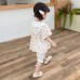Doll collar floral top set