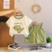 Dinosaur round neck top set
