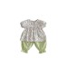Girls' Summer Outfit Set Floral Print  Short Sleeve Two-Piece Set, Fashionable Kids Clothes