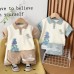 Dinosaur short sleeved two-piece set