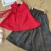Cute Princess Style Two-Piece Set for Girls Fashionable Short Sleeve Outfit for Toddler and Kids