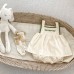 Cute Summer New Baby Girl Two-Piece Set with Strap Shorts and Sleeveless Lace Blouse, Fresh and Simple Style for Toddlers