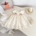 Girls' Summer Dress New Style Baby Girl Sweet Flower Embroidery Princess Dress Ruffle Sleeveless Tank Dress