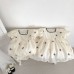 Cute Baby Girls' Matching Outfits with Bowknot Puff Sleeve Romper and Tulle Dress, Summer Princess Dress for Toddlers Cute Baby Girls' Matching Outfits with Bowknot Puff Sleeve Romper and Tulle Dress, Summer Princess Dress for Toddlers