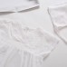 Infant Girl Sleeveless Cotton V-Neck Hollow Out Bodysuit with Lace Trim Crawling Suit Infant Girl Sleeveless Cotton V-Neck Hollow Out Bodysuit with Lace Trim Crawling Suit