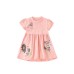 Embroidered round neck short sleeved dress Embroidered round neck short sleeved dress
