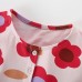 Flower patterned short sleeved dress