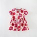 Flower patterned short sleeved dress
