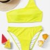Crop Top Sexy Bikini One-Piece Swimsuit