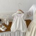 Summer New Baby Boy Two-Piece Set with Stripe Vest and Bib Overalls, Casual Design