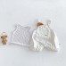 Summer New Baby Boy Two-Piece Set with Stripe Vest and Bib Overalls, Casual Design