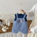 Cute Baby Lightweight Casual Stripe Vest Summer New Style Boy Cartoon Dog Overalls Two-Piece Set Cute Baby Lightweight Casual Stripe Vest Summer New Style Boy Cartoon Dog Overalls Two-Piece Set