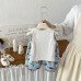 Cute Summer New Cartoon Casual Vest and Mosquito-Proof Pants Set for Boys, Full Print Dog Design Cute Summer New Cartoon Casual Vest and Mosquito-Proof Pants Set for Boys, Full Print Dog Design