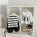 Cute Cartoon Outerwear Set, Baby Summer New Striped Vest and Pants Three-Piece Set Cute Cartoon Outerwear Set, Baby Summer New Striped Vest and Pants Three-Piece Set