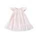 Summer New Baby Sweet Flutter Sleeve Bow Cotton Dress Dress for Girls