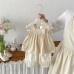 Cute Summer New Design Baby Girl's Simple Floral Sleeveless Dress with Casual Stylish Cuffed Pants